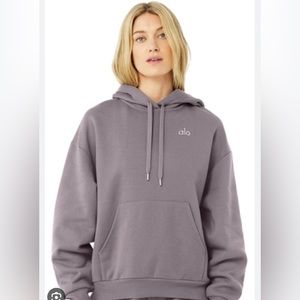 Alo Yoga Accolade Hoodie in Purple Dusk Size Small